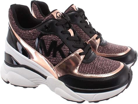 michael kors schuhe amanda trainer|Michael Kors rose gold trainers.